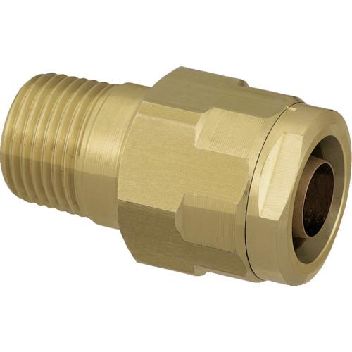 オンダ製作所　ダブルロックジョイント　ＷＪ１型　テーパおねじ（黄銅）　Ｒ３／４×１６Ａ（ＰＥＸ） W...