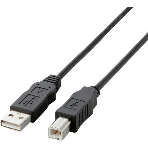 ＥＬＥＣＯＭ　ＥＵＲｏＨＳ指令準拠ＵＳＢ２．０ケーブル１．０ｍブラック USB2-ECO10