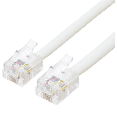 ＭＣＯ　電話機コード　６極４芯　１０ｍ　白 DC-410/WH