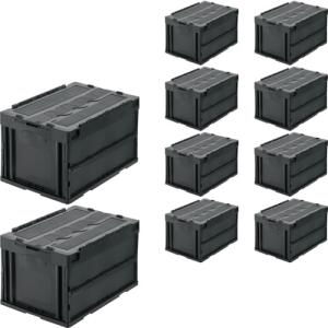 TRUSCO中山 トラスコ TRUSCO [まとめ買い]オリコン 蓋つき折りたたみ