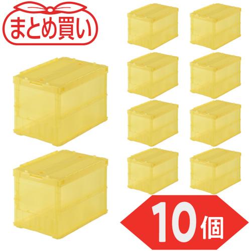 TRUSCO(トラスコ)　【まとめ買い】オリコン　薄型折りたたみコンテナ　スケルコン　５０Ｌ　ロック...