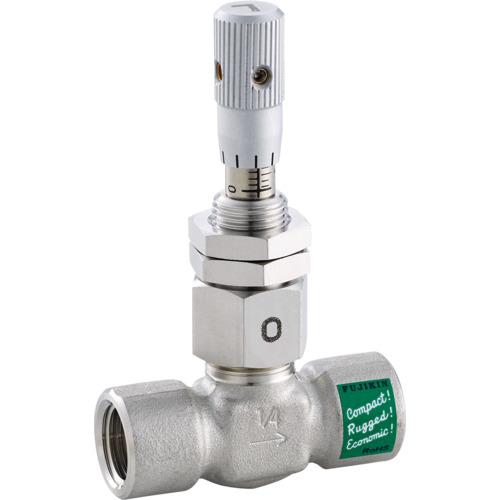 Ｆｕｊｉｋｉｎ　超微量調整ＣＶ値　０．０１５　ＳＵＳ鋼製ニードルバルブ　３．９２ＭＰａ　ＵＮ−１４Ｍ...