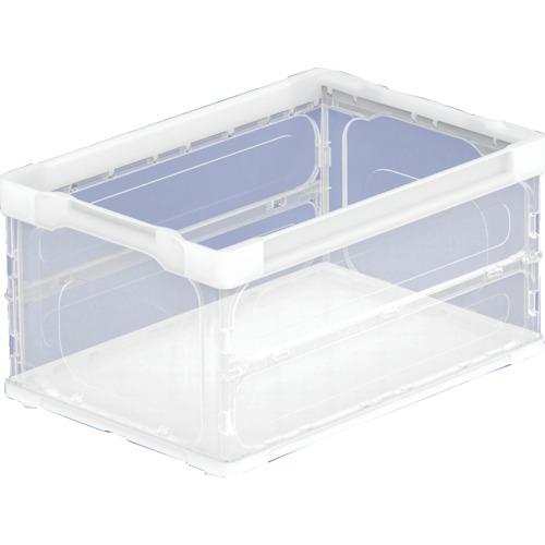 TRUSCO(トラスコ)　オリコン　薄型軽量折りたたみコンテナ４０Ｌ　透明 TRLS40TM