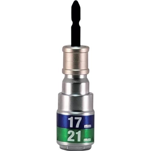 ＭＵＳＴＴＯＯＬ　軸交換式落下防止ダブルソケット６角　差込６．３５ｘ対辺１７／２１ｍｍ×全長１１０ｍ...