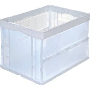 TRUSCO(トラスコ)　オリコン　折りたたみコンテナ５０Ｌ　透明 CR-S50N2-TM