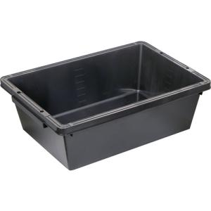 TRUSCO(トラスコ)　トラ舟７５Ｌブラック（角型・再生原料使用） PSB80-BK
