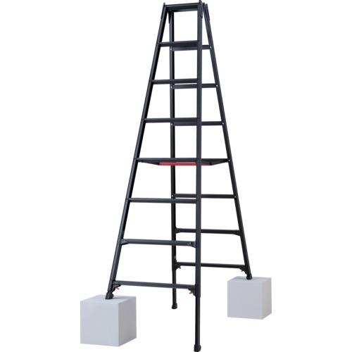 ハセガワ　伸縮脚立（ブラックレーベル）ＲＹＺＢ−２４ａ（１０９１３） RYZB-24A≪L≫