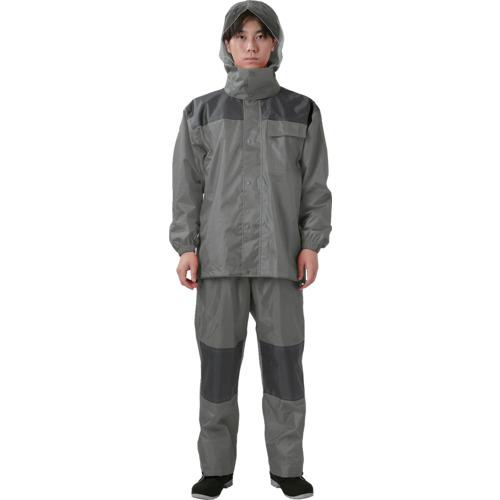 カジメイク　３４２０　アーマーライトレインスーツ　グレー　４Ｌ 3420-70-4L