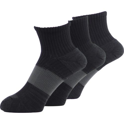 ユタカメイク　靴下　ＡＳＨＩＴＯＭＯ　ＷＯＲＫＩＮＧ　ＳＯＣＫＳ　ムレ対策（先丸・ショート）　ダーク...