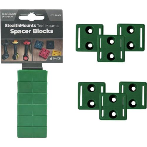 ステルスマウント　ツールマウントスペーサーブロック（６個入り）グリーン TMSPACE-GRN-6