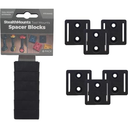 ステルスマウント　ツールマウントスペーサーブロック（６個入り）ブラック TMSPACE-BLK-6