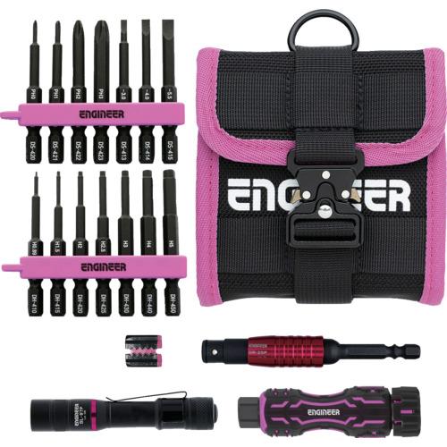 ＥＮＧＩＮＥＥＲ マイキットＰＩＮＫ＆ＢＬＡＣＫ１９点セット +ＮＯ.０〜３、ー３〜５.５ＭＭ、六角...