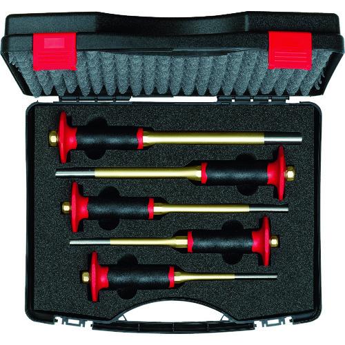 ＲＥＮＮＳＴＥＩＧ　ハンドガード付平行ピンポンチ５点セット　プラスチックボックス 425-154-0