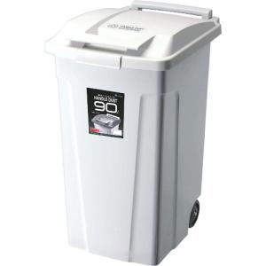 アスベル　ＳＰ　ハンドル付ダストボックス９０　二輪　ホワイト 672897≪お取扱終了予定商品≫