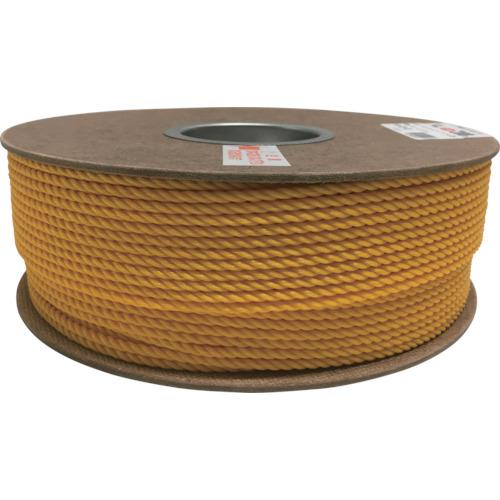 ユタカメイク　ポリエチレンロープドラム巻　４ｍｍ×２００ｍ　イエロー PRE-80