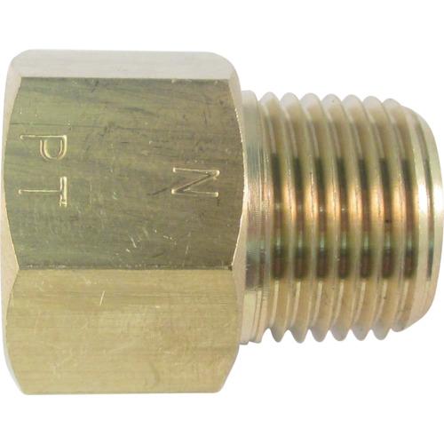 ＡＳＯＨ　黄銅製　変換内外ソケット　外ＮＰＴ１／４×内ＰＴ１／４ NF-3122R