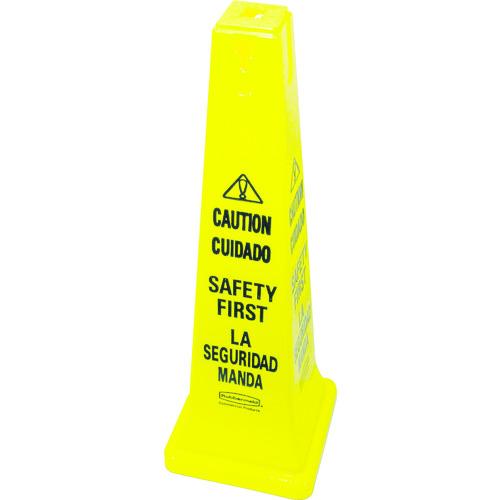 ラバーメイド　【売切廃番】セーフティコーン　２ヶ国語　イエロー 62768704≪お取扱終了予定商品...