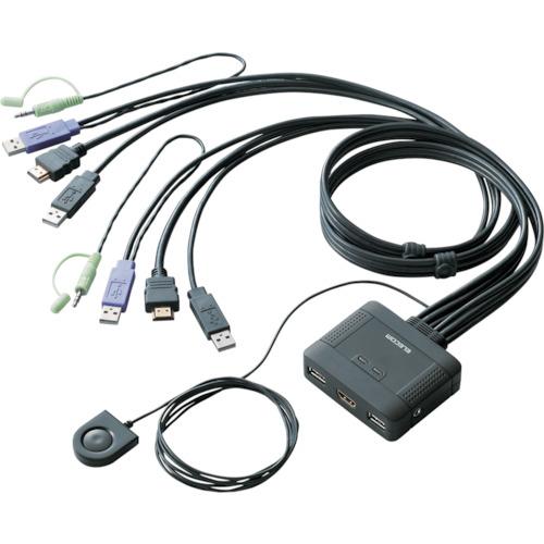 ＥＬＥＣＯＭ　パソコン切替器　ＨＤＭＩ対応　２台切替 KVM-HDHDU2