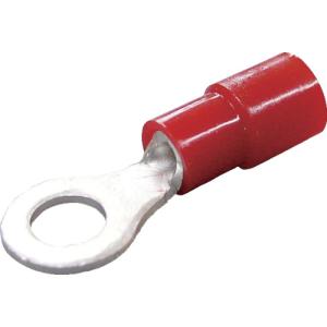 ニチフ　環境配慮形絶縁被覆付丸形端子Ｒ形（１００個入）より線０．３〜１．６５外寸８ｍｍスタッド径４．３ｍｍ