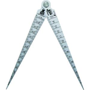 シンワ　テーパーゲージダブル＿１〜１５ｍｍ＿隙間・穴径・長さ測定目盛付