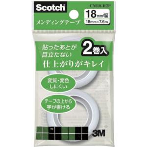 ３Ｍ　事務用テープ　メンディングテープ小巻　詰替え用　１８ｍｍ×７．６ｍ CM18-R2P｜kougurakuichi