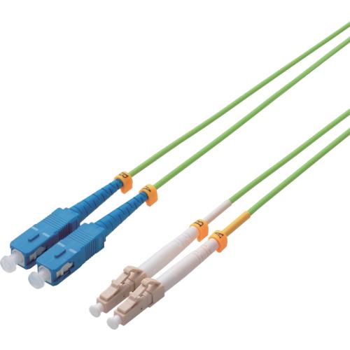 ＥＬＥＣＯＭ　光ファイバーケーブル　マルチモード　１Ｇ　ＬＣ−ＳＣ　１０ｍ OC-LCSC5/10≪...