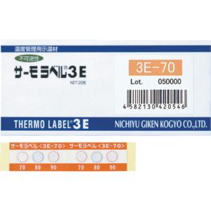 日油技研　サーモラベル３点表示屋外対応型　不可逆性　１８０度（１箱２０枚入） 3E-180｜kougurakuichi