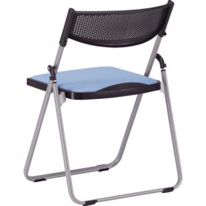 ＴＯＫＩＯ　アルミパイプ椅子　座面パッド付折りたたみチェア　ライトブルー NFA-700-LBL