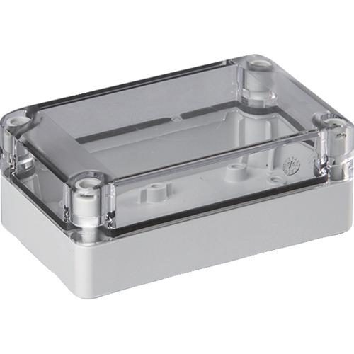 タカチ　防水・防塵ポリカボックス　透明／ホワイトグレー　７５×１２５×５０ SPCP081305T