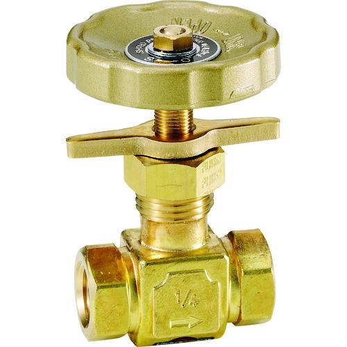 Ｆｕｊｉｋｉｎ　黄銅製ニードルバルブ１／４Ｂ　プロペラナット付き DH-12LB-R