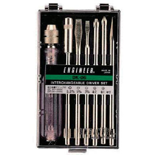 ＥＮＧＩＮＥＥＲ　低圧検電グリップ付き差替ドライバーセット DK-06