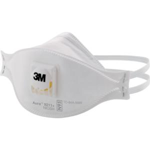 3M Aura 折りたたみ式防護マスク 9211＋ N95 10枚／1箱 9211 AURA