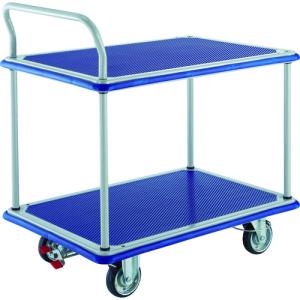 トラスコ中山(TRUSCO) ドンキーカート 折りたたみ式 台車 ブルー 74A トラスコ中山 TRUSCO プレス製台車 ドンキーカート 折りたたみ式740