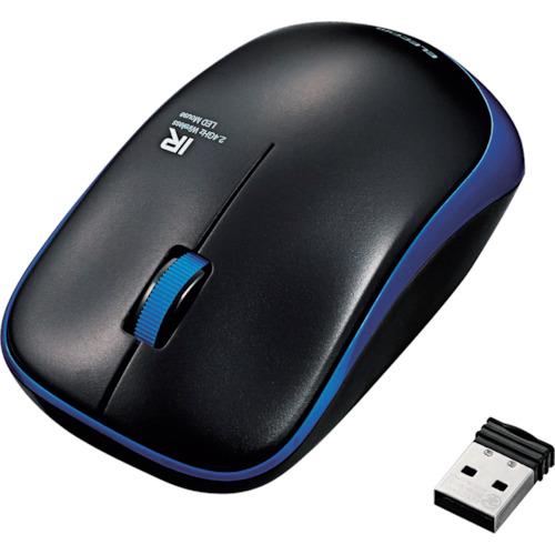 ＥＬＥＣＯＭ　無線ＩＲマウス　３ボタン　ＥＮＥＬＯシリーズ　静音ボタン　ブルー M-IR07DRSB...