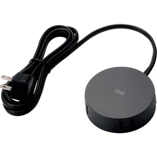 ＥＬＥＣＯＭ　デザインタップ　ｒｏｏ’ｔ（２ピン・４個口・丸型）　１．５ｍ　ブラック AVT-D4-...