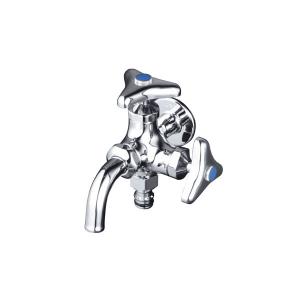 KV K124SPZ 寒屋外ニップル二口横水栓 K124SPZ≪お取寄商品≫