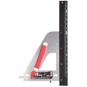 侍Ｂ×シンワ　エルアングルII併用目盛４５ｃｍ　赤≪お取寄商品≫