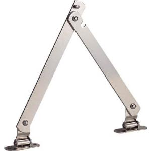 トラスコ中山（株）　ＴＲＵＳＣＯ　スチール製止付き平棒ステー　全長４５０ｍｍ　右用　TS51R　1個入　(コード3021921)