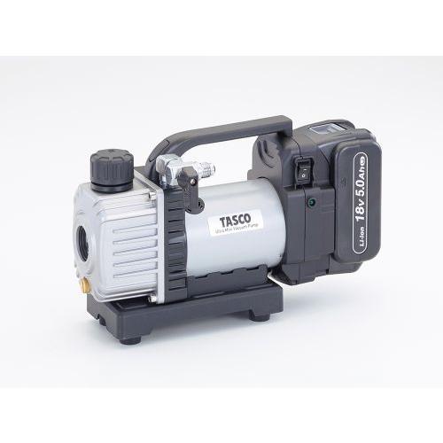 【ポイント15倍】イチネンTASCO 省電力型充電式真空ポンプ本体 ケース付(TA150CS-25)...