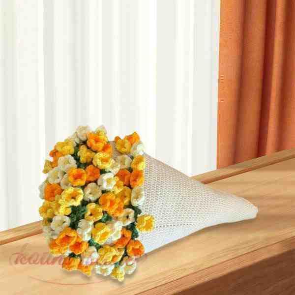 ブーケブランケットクリエイティブかぎ針編みの花柄の毛布の家の飾りバレンタインデーのための家庭用アニバ...