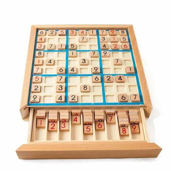 木製 ナンバープレース 数独 ナンプレ 知育玩具 脳トレ 発想力 思考判断力 図形認識力を育む ボー...