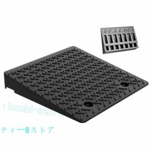 駐車場 段差プレート 幅50cm ゴム製 段差解消スロープ 10cm 12cm 15cm 20cm カースロープ 段差 車庫 バイク スロープ 階段 滑り止め 車椅子 乗り上げ台 室内?屋