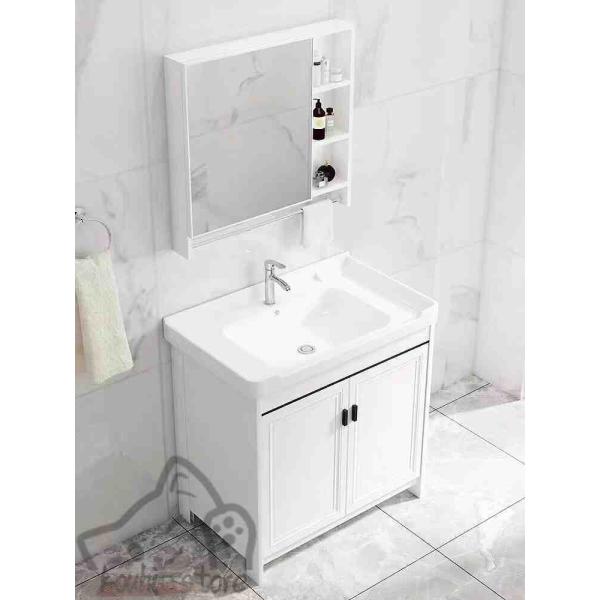 洗面台 洗面化粧台 ミラーキャビネット 洗面台鏡 洗面ボウル 手洗い器 バスルームキャビネット コン...