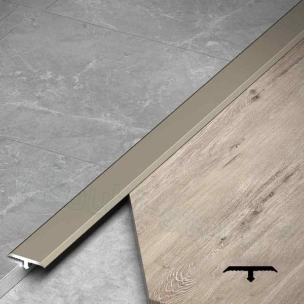 床見切材 Tモールディングトランジションストリップフロア、アルミスレッショルドストリップカーペットエ...