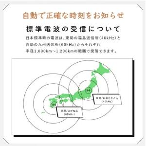 壁掛け時計 おしゃれ 電波時計 木製 掛け時計...の詳細画像1
