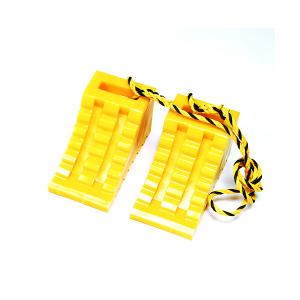 タイヤ歯止め 黄 115×225×120 4086W カーストッパー 車輪止め