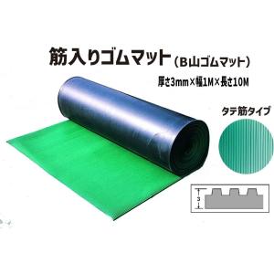 筋入りゴムマット B山ゴムマット 10m巻 タテ筋タイプ マット ゴムマット 滑り止め 屋外 ゴムシート 工事用 滑り止めマット Aij 8 インターショップ 通販 Yahoo ショッピング