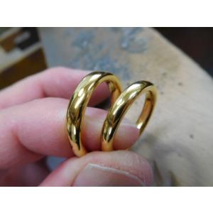 純金 結婚指輪 鍛造 ブランド 値段 安い 24k 24金 k24 マリッジリング ペア ペアリング...