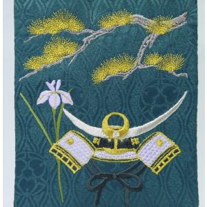 刺繍名前旗(特中) ふりがな対応 上杉兜 室内...の詳細画像2