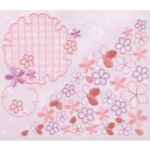 【雪輪桜 特中】 名前旗 薄ピンク 女の子 総...の詳細画像2